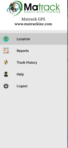 screenshot of Matrack GPS